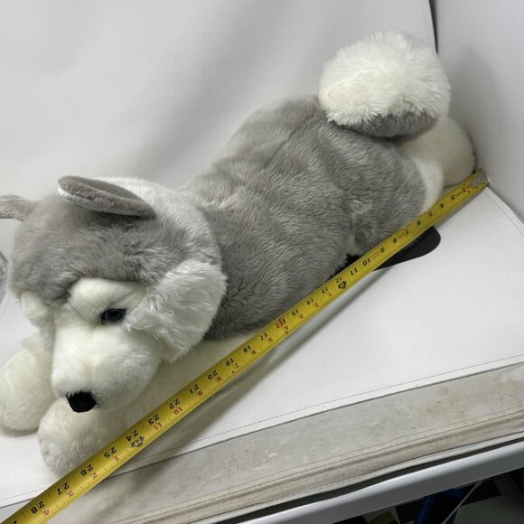 27in Aurora World  Husky Wolf Plush Dog Stuffed Animal Pillow Plush - Picture 5 of 14